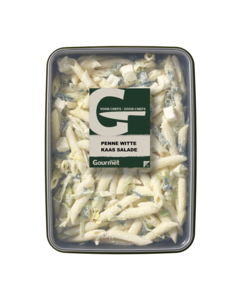 Penne rigate salade witte kaas & prei